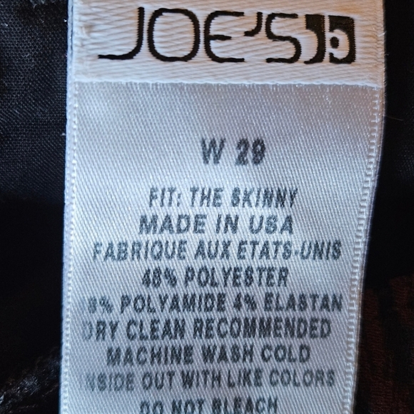 📌182 JOE'S JEANS PATTERN PRINT SKINNY FIT PANTS WOMEN'S SIZE 29 - Picture 11 of 12
